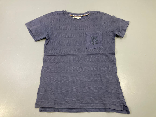 T-shirt m.c bleu foncé texturé, Sturdy, moins cher chez Petit Kiwi