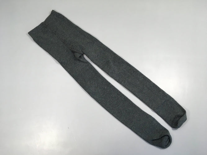 Collant gris foncé légèrement bouloché, moins cher chez Petit Kiwi