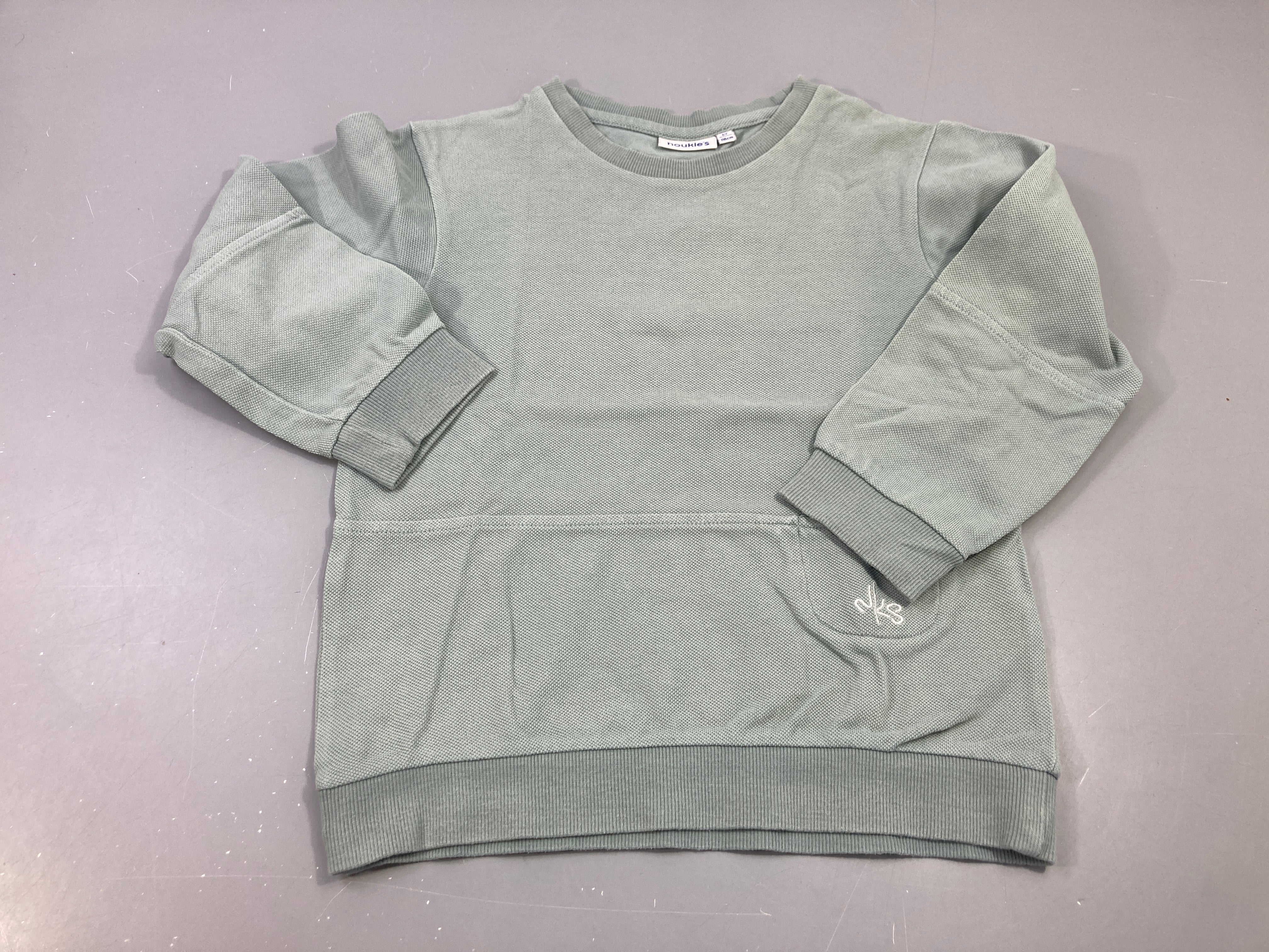 T-shirt m.l vert d'eau