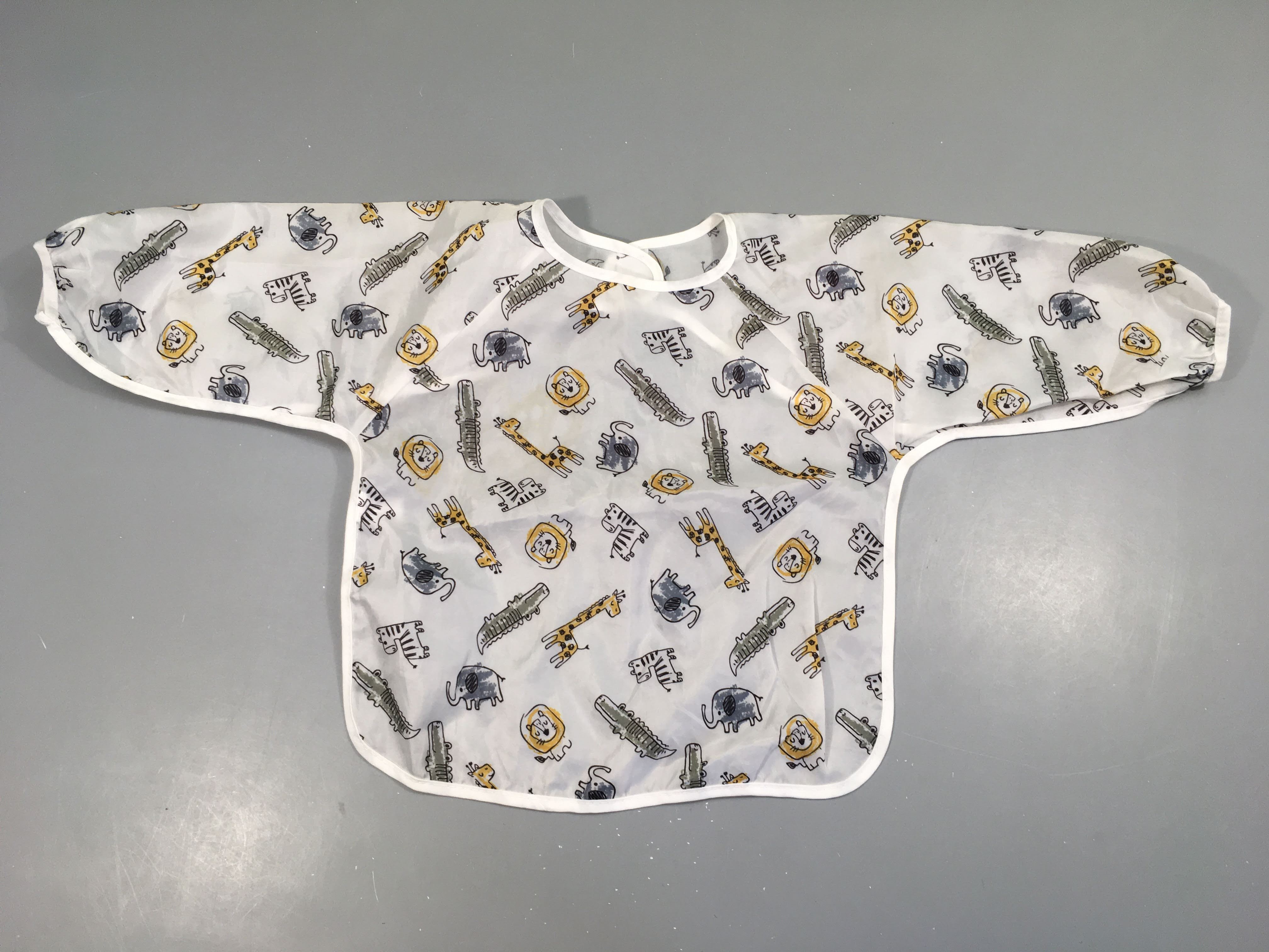 Tablier blanc animaux