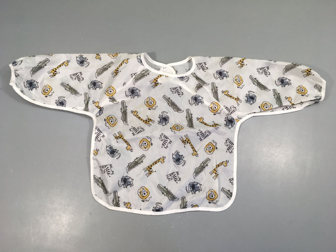 Tablier blanc animaux, moins cher chez Petit Kiwi