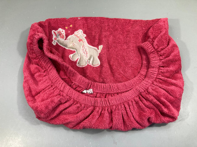 Housse pour coussin à langer éponge fuschia, moins cher chez Petit Kiwi