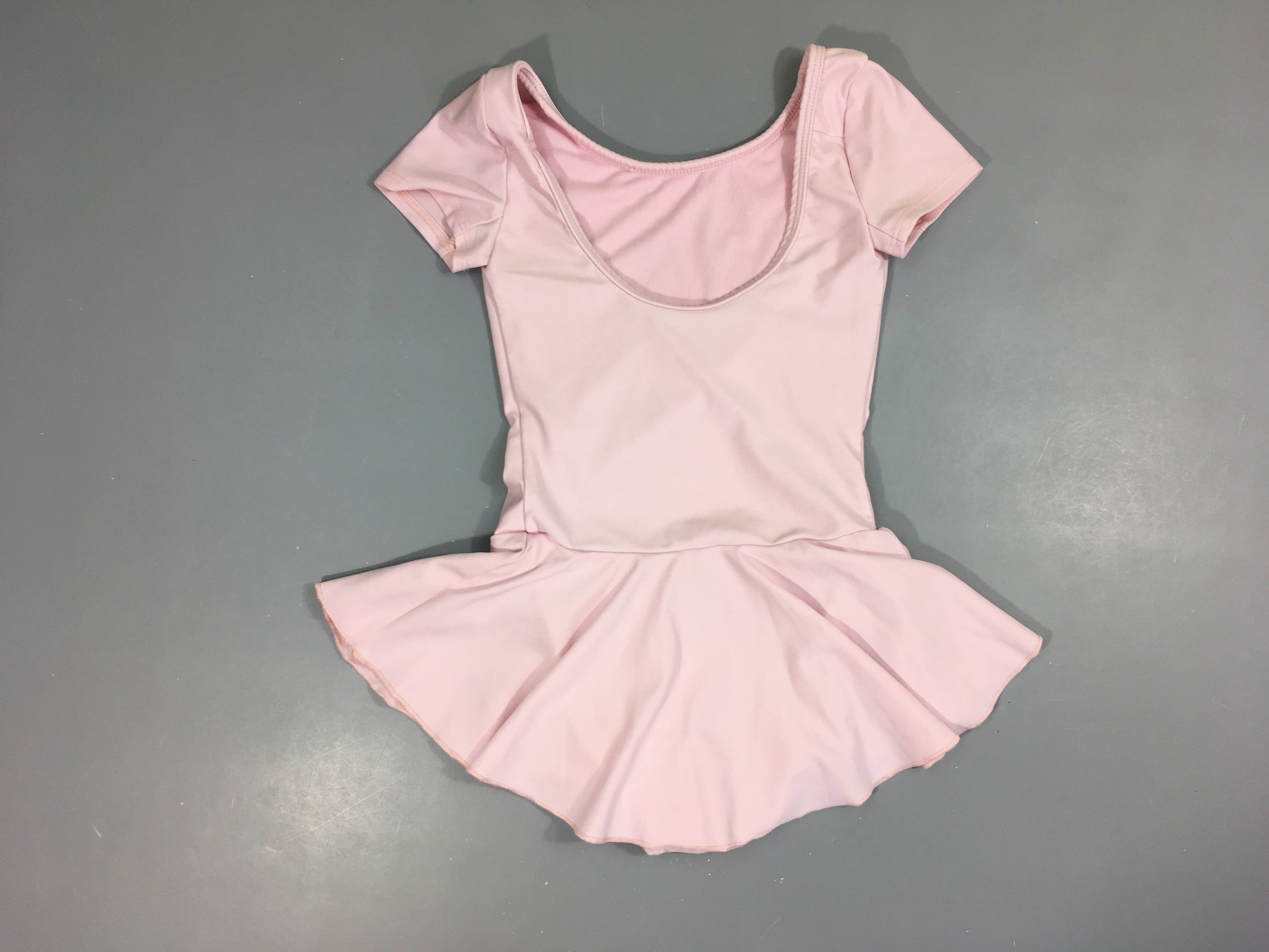 Maillot de danse classique rose pâle avec jupe intégrée