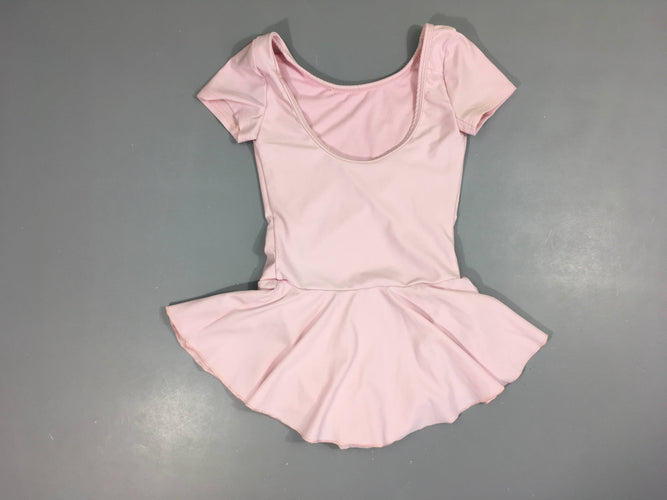Maillot de danse classique rose pâle avec jupe intégrée, moins cher chez Petit Kiwi
