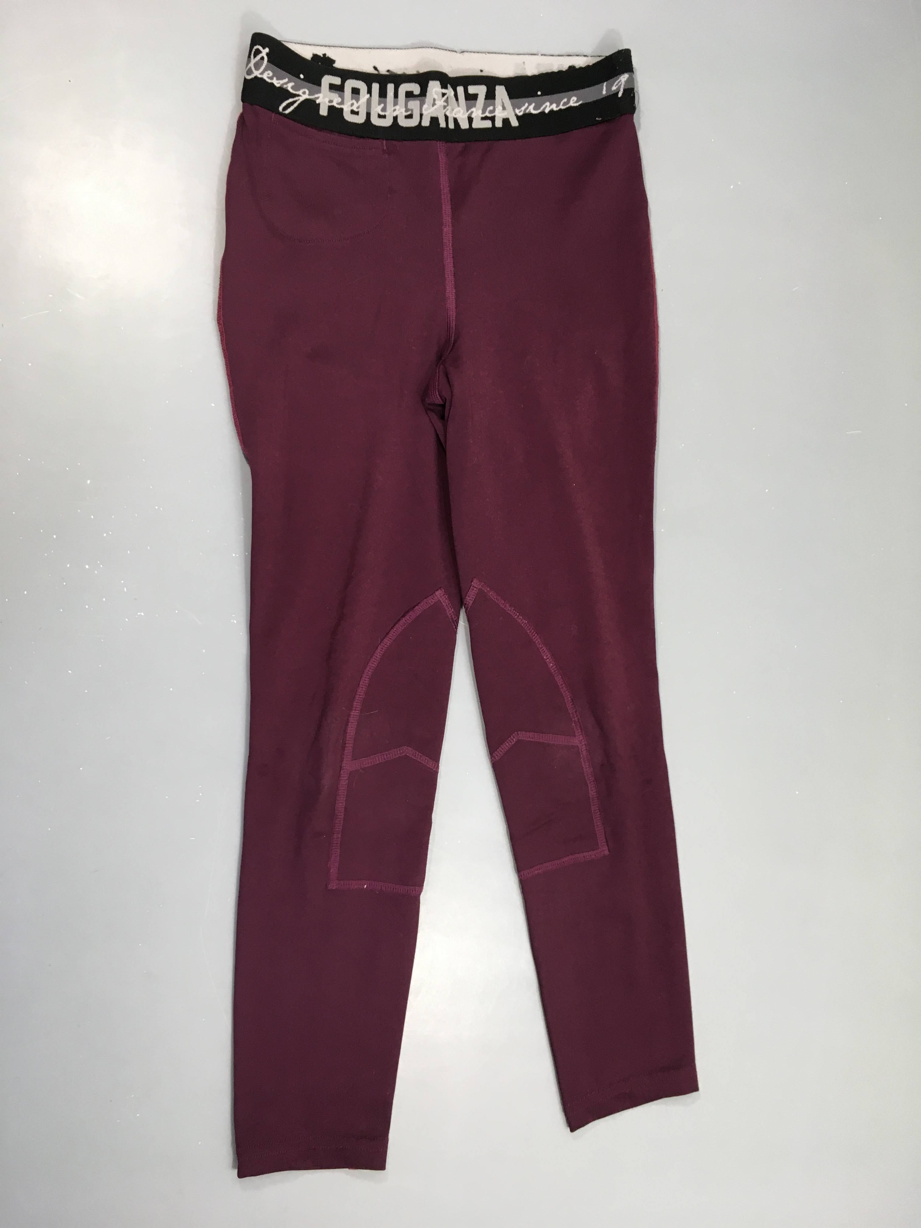 Legging d'équitation fouganza mauve-rose