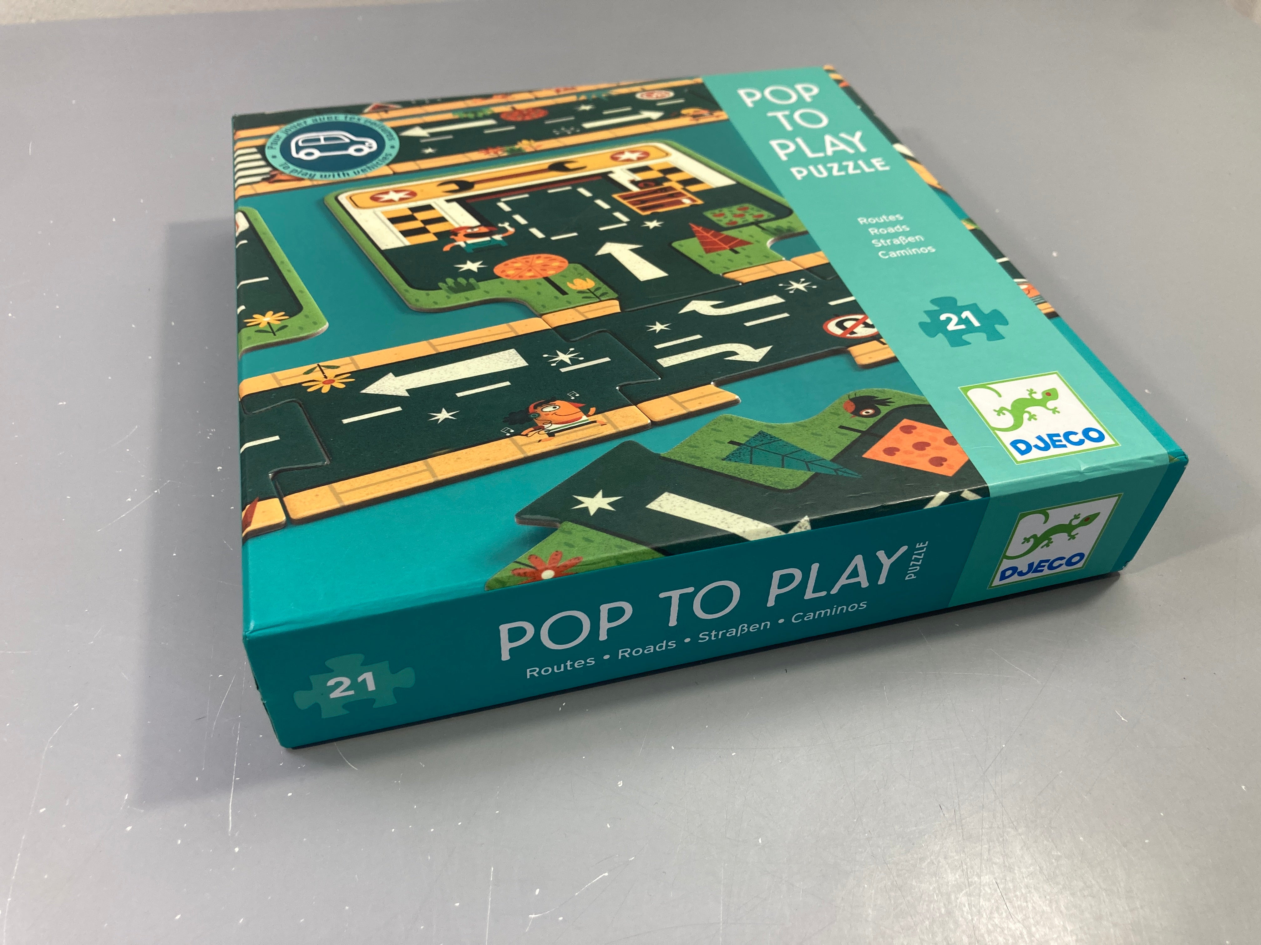 Pop to play puzzle pour jouer avec tes voitures, 21 pièces
