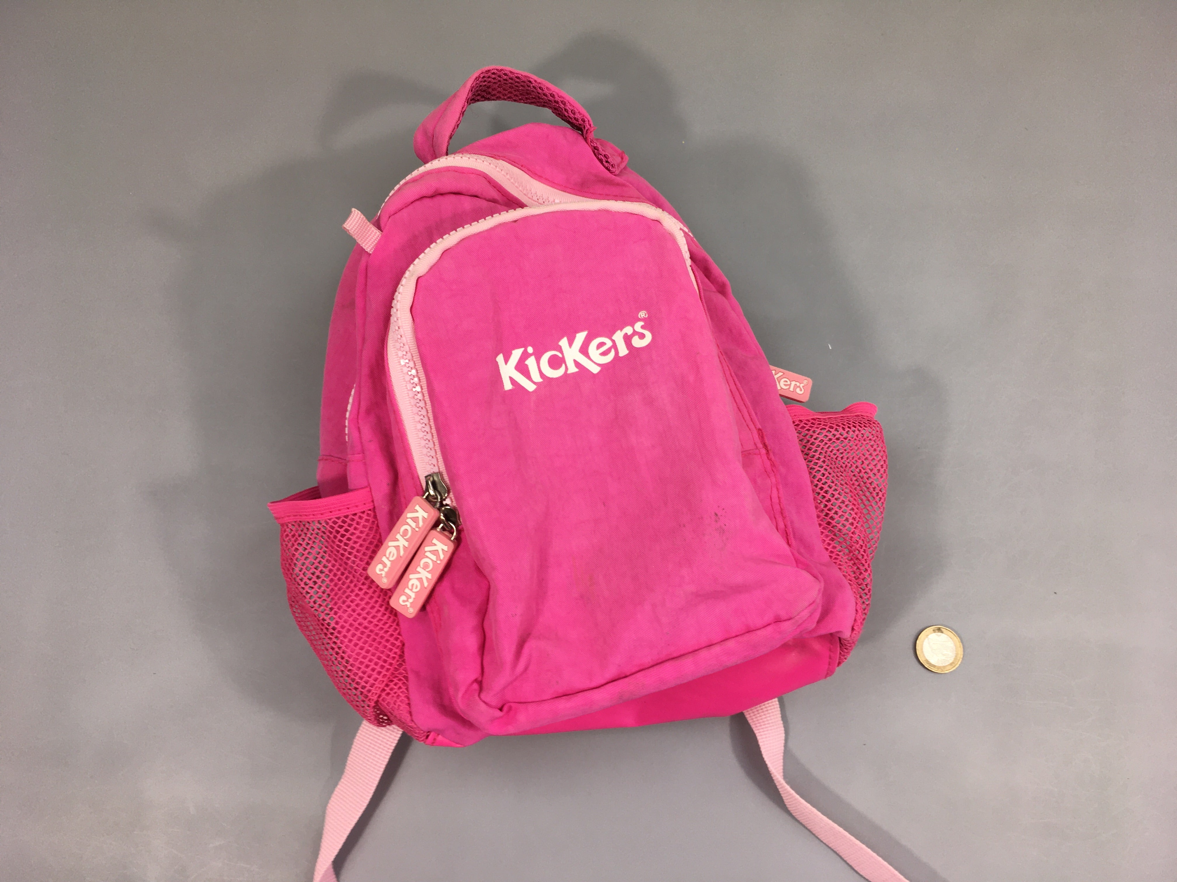 Petit sac à dos rose Kickers, à relaver