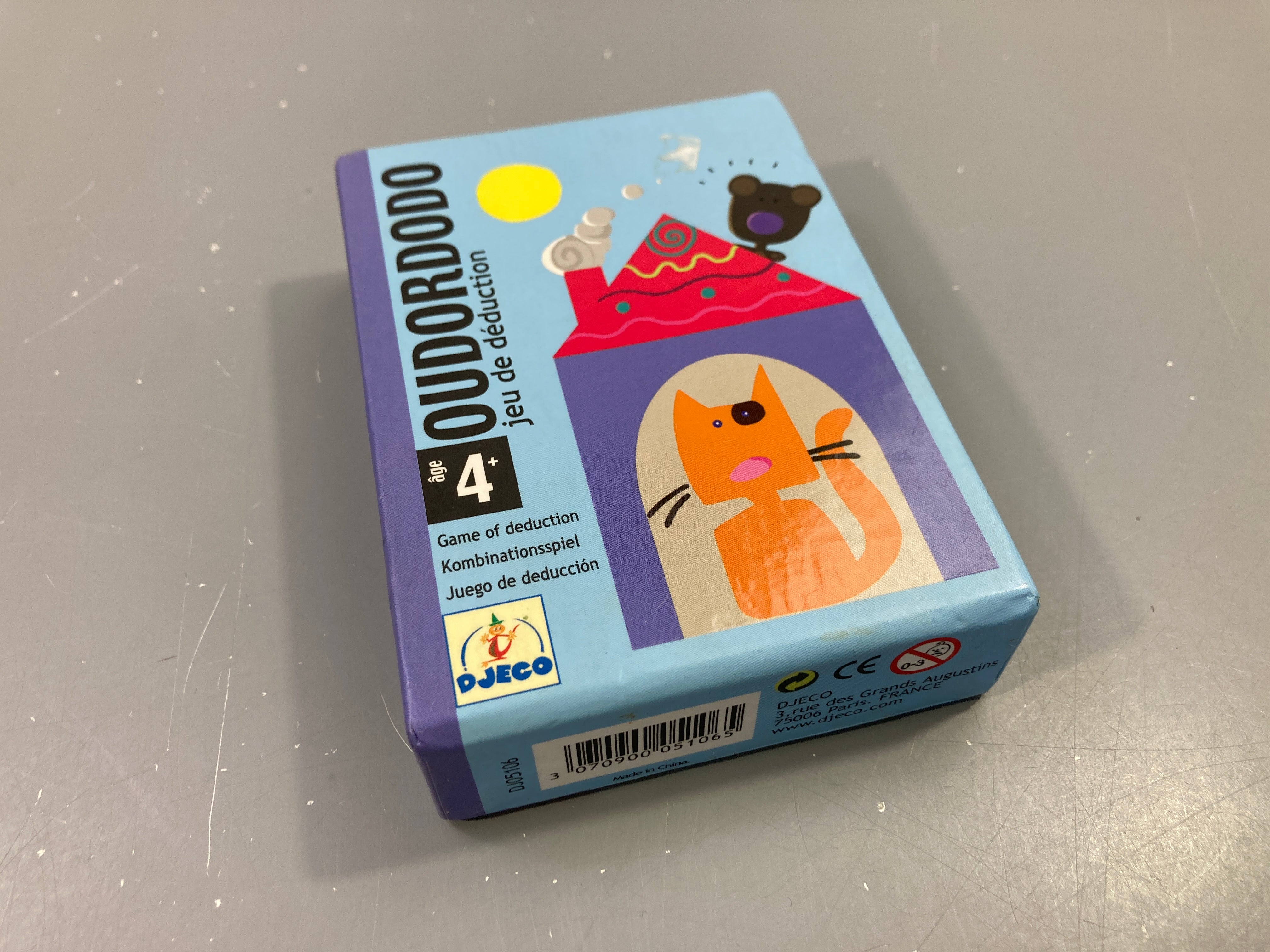 Oudordodo, jeu de déduction, +4a , manque 1 carte