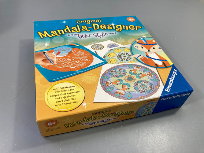 Mandala designer, +6a, manque 1 bic, moins cher chez Petit Kiwi