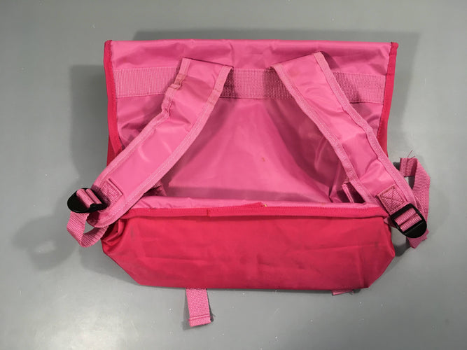 Cartable rose Panda 37-31cm Légèrement souillé intérieur, moins cher chez Petit Kiwi