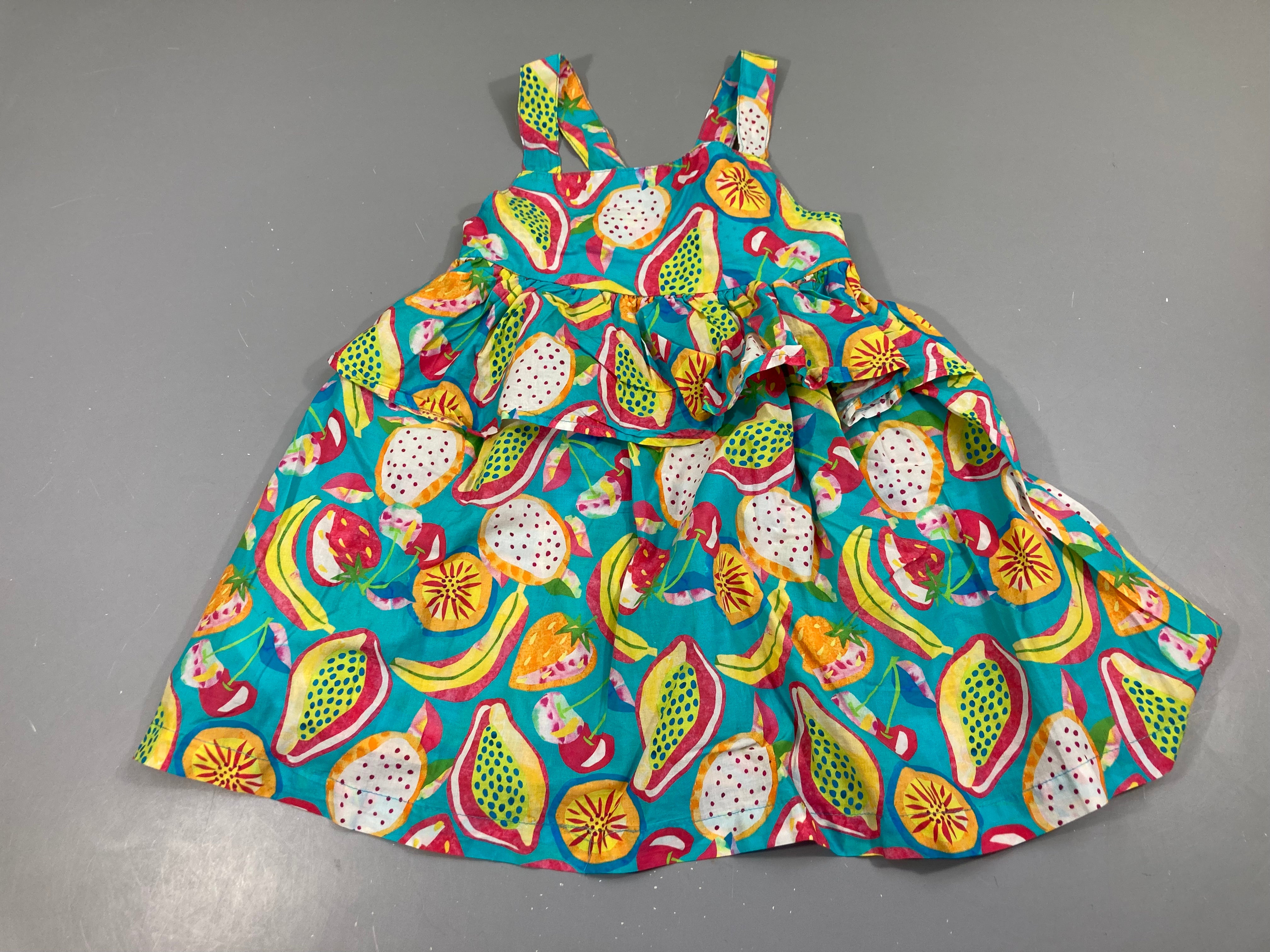 Robe s.m bleue fruits