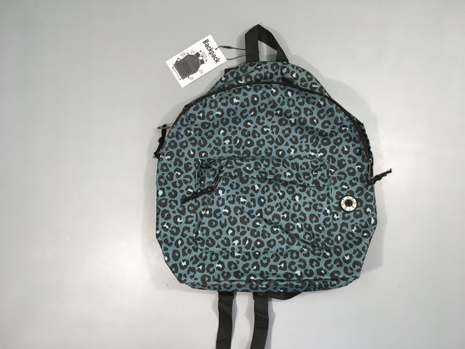 Neuf-Sac vert léopard à dos Backpack +/- 42-29cm, moins cher chez Petit Kiwi