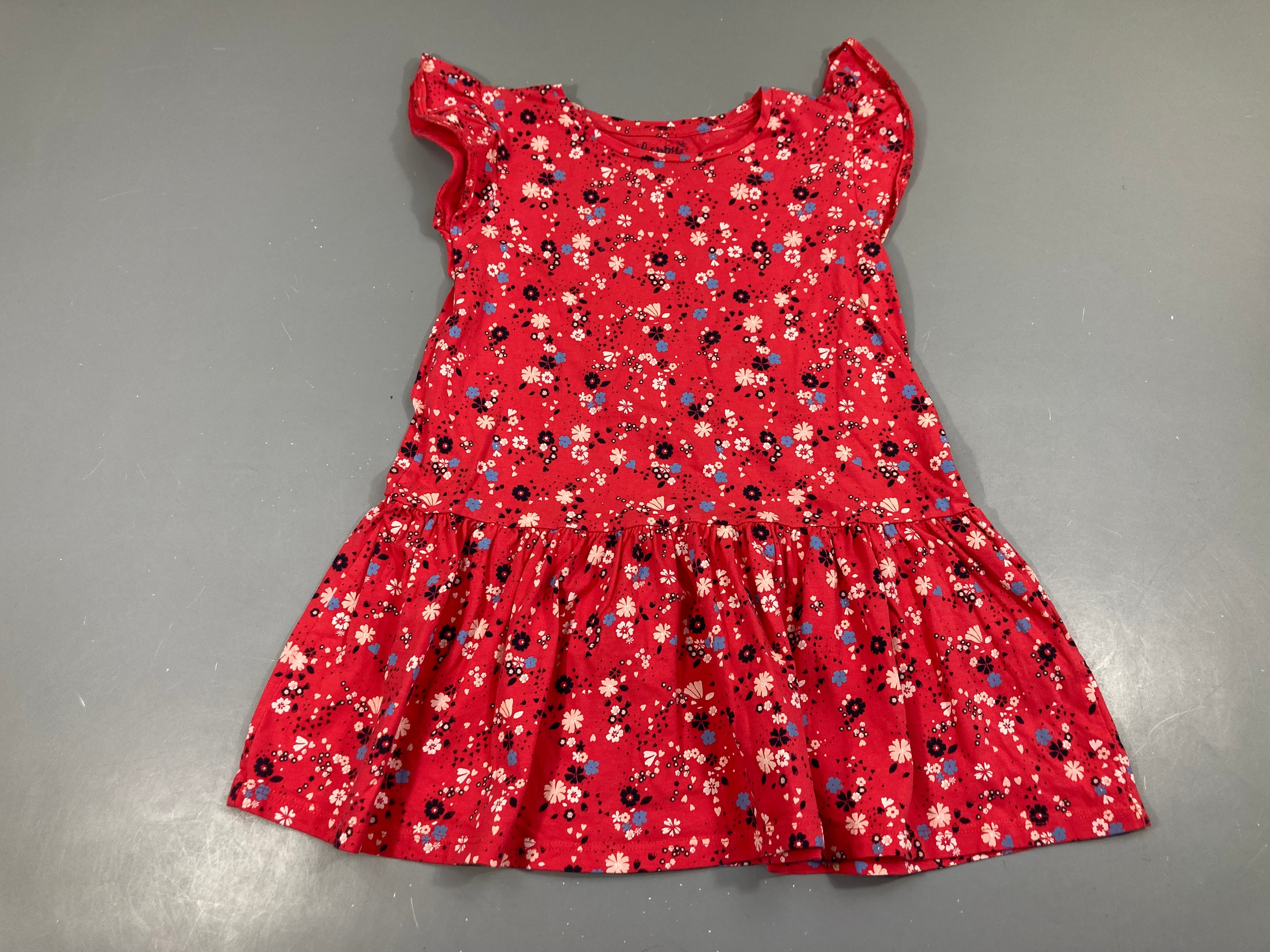 Robe m.c rose fleuri