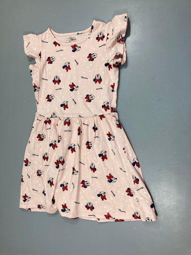 Robe m.c jersey rose clair Minnie, moins cher chez Petit Kiwi