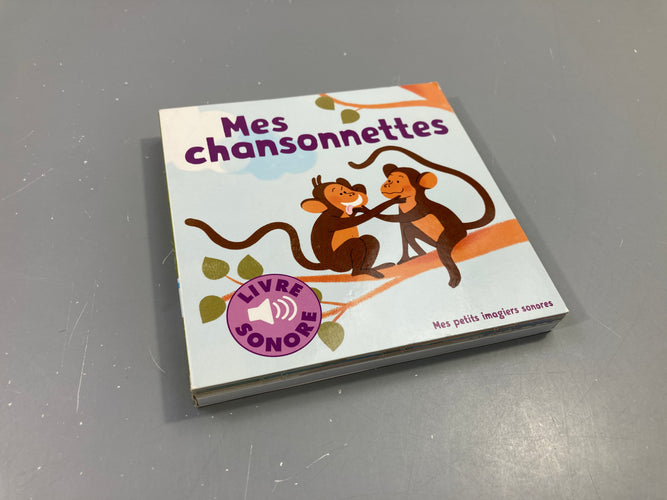 Livre sonore, mes chansonnettes, +1a, moins cher chez Petit Kiwi