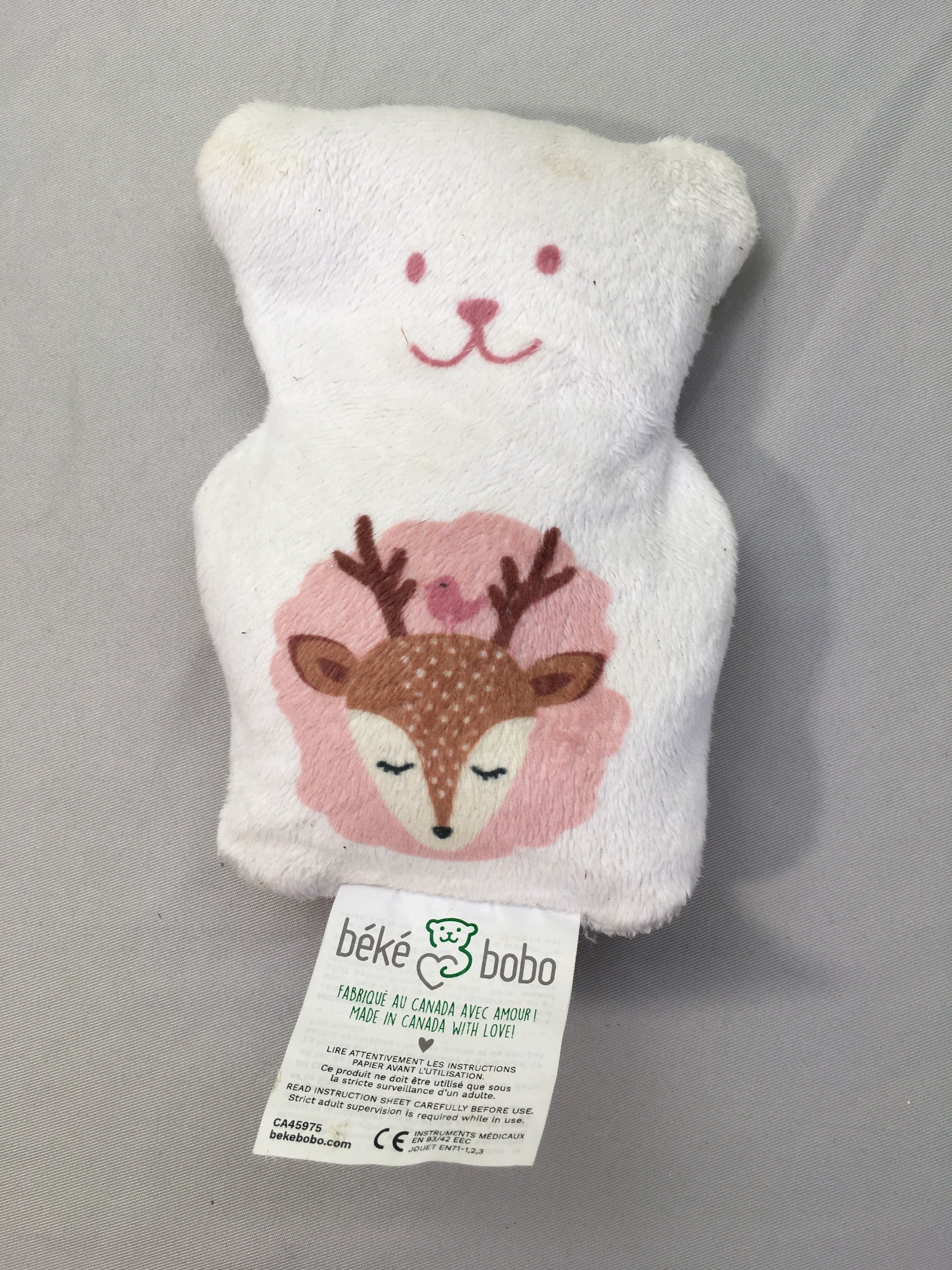 Bouillotte-Petit Ourson thérapeutique (céréales Bio)