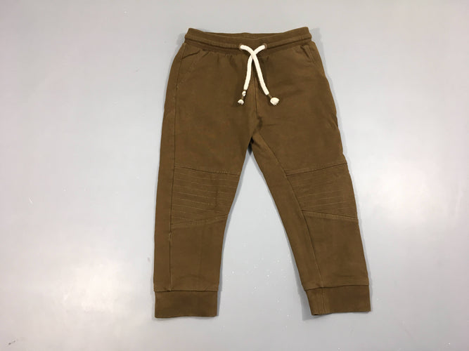 Pantalon de training kaki surpiqures, moins cher chez Petit Kiwi