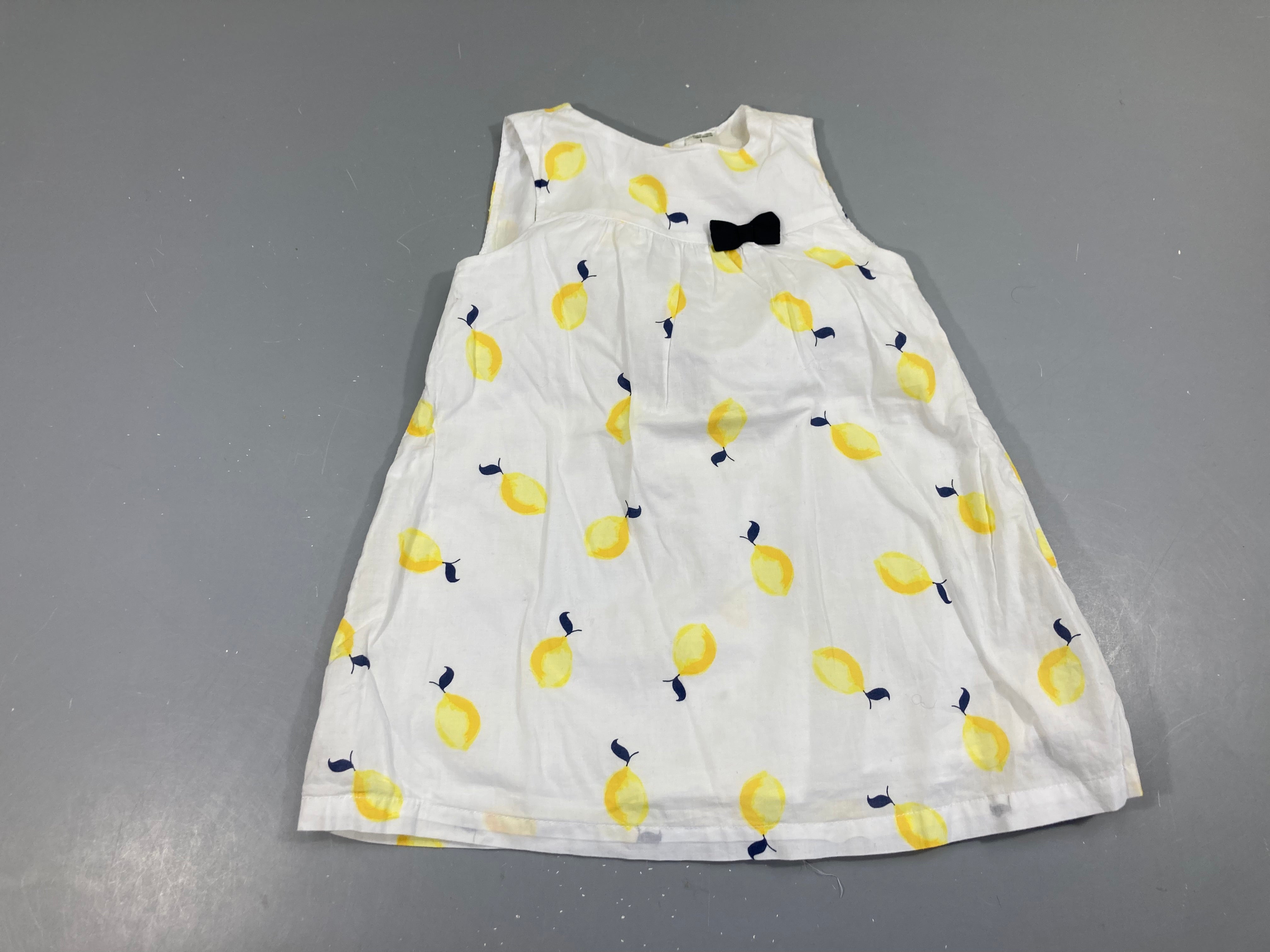 Robe s.m blanche citrons