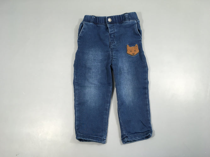 Pantalon denim renard, moins cher chez Petit Kiwi