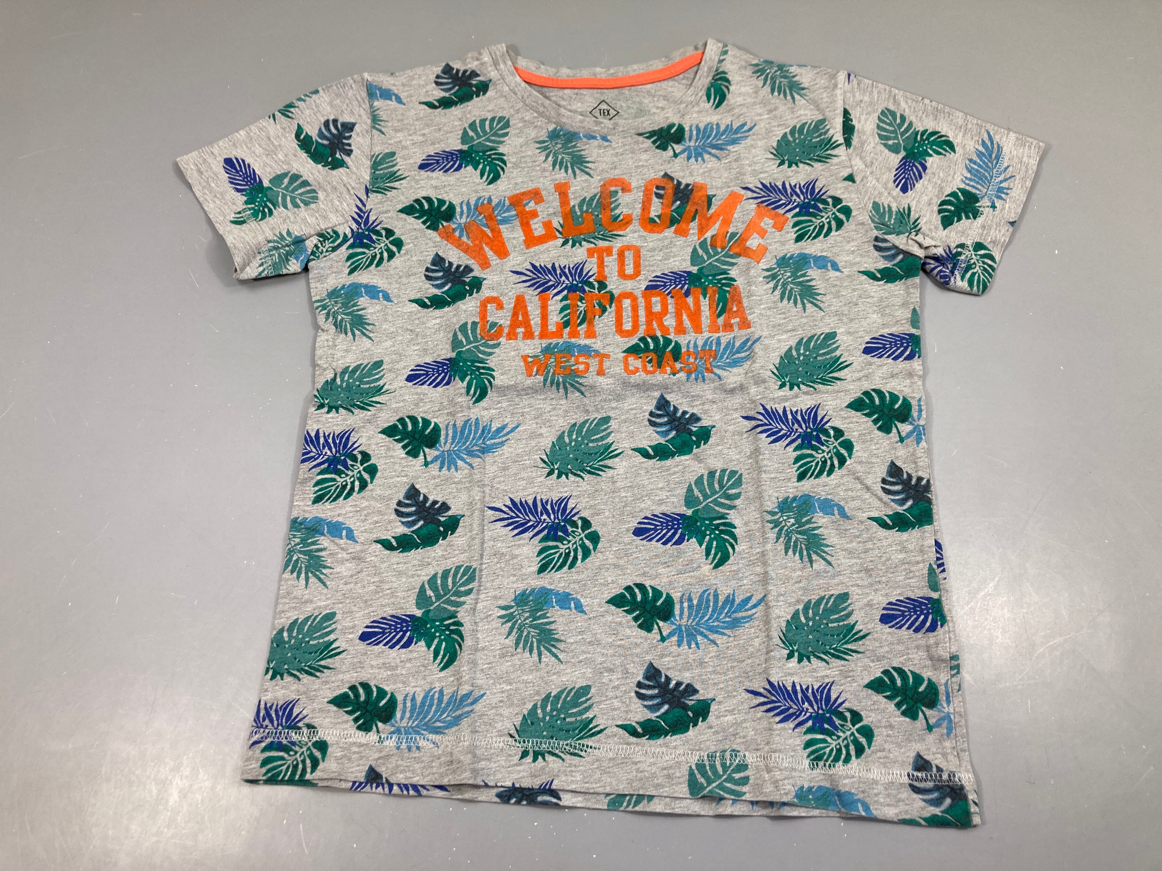 T-shirt m.c gris chiné Welcome California