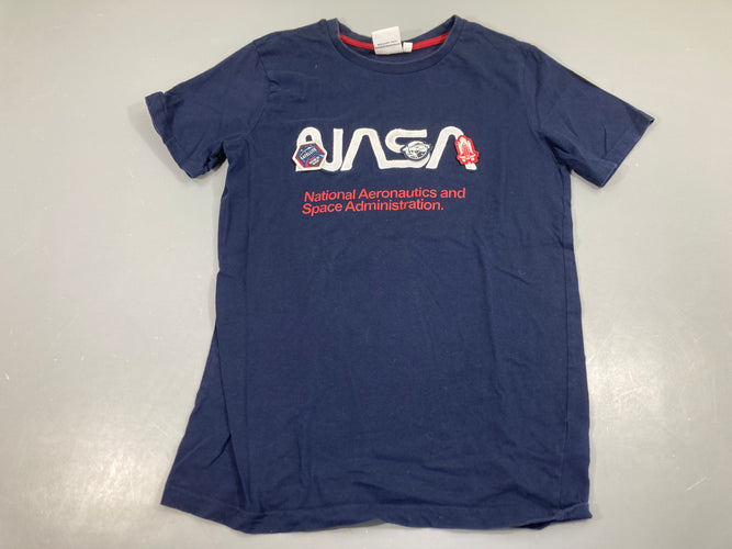T-shirt m.c bleu foncé Nasa avec badges scratch, moins cher chez Petit Kiwi