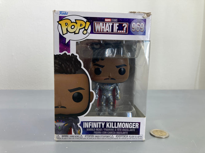 Figurine  Funko Pop  Infinity Kilmonger What if? +3a, moins cher chez Petit Kiwi