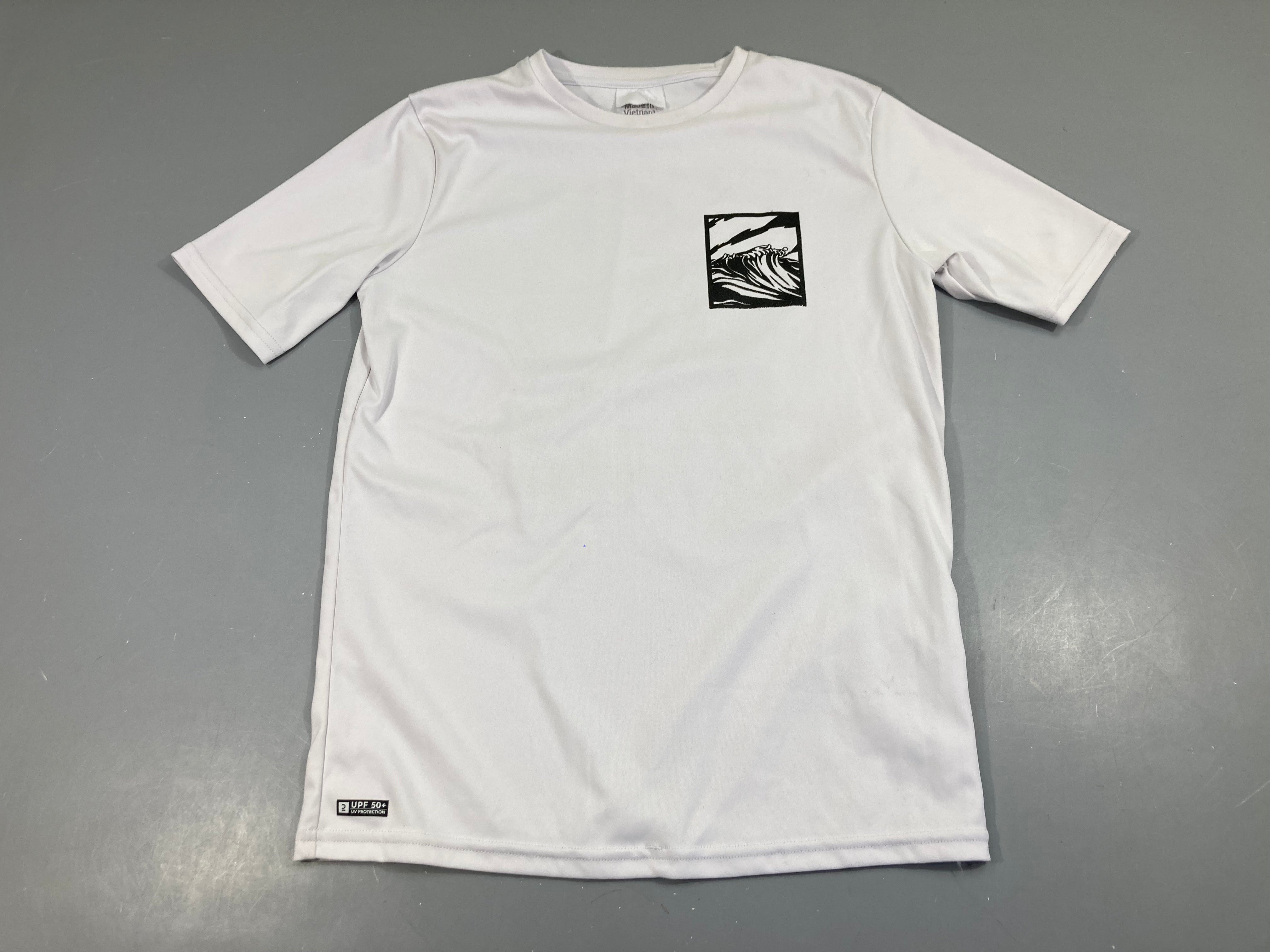 T-shirt m.c Anti-Uv blanc Waves UPF 50+