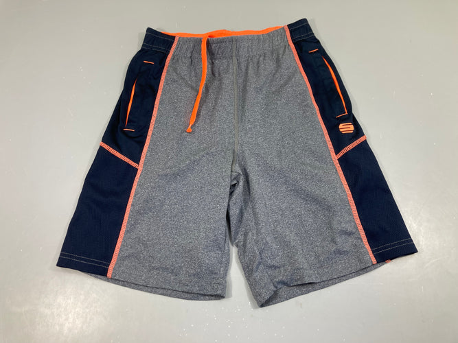 Short de sport gris orange Manguun, moins cher chez Petit Kiwi