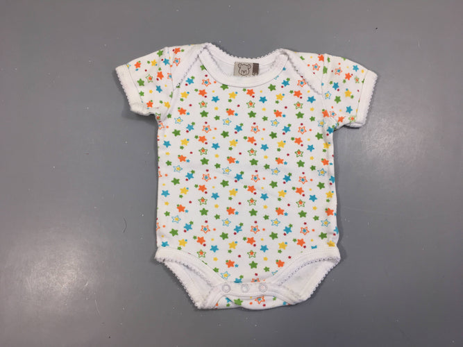 Body m.c blanc étoiles, moins cher chez Petit Kiwi