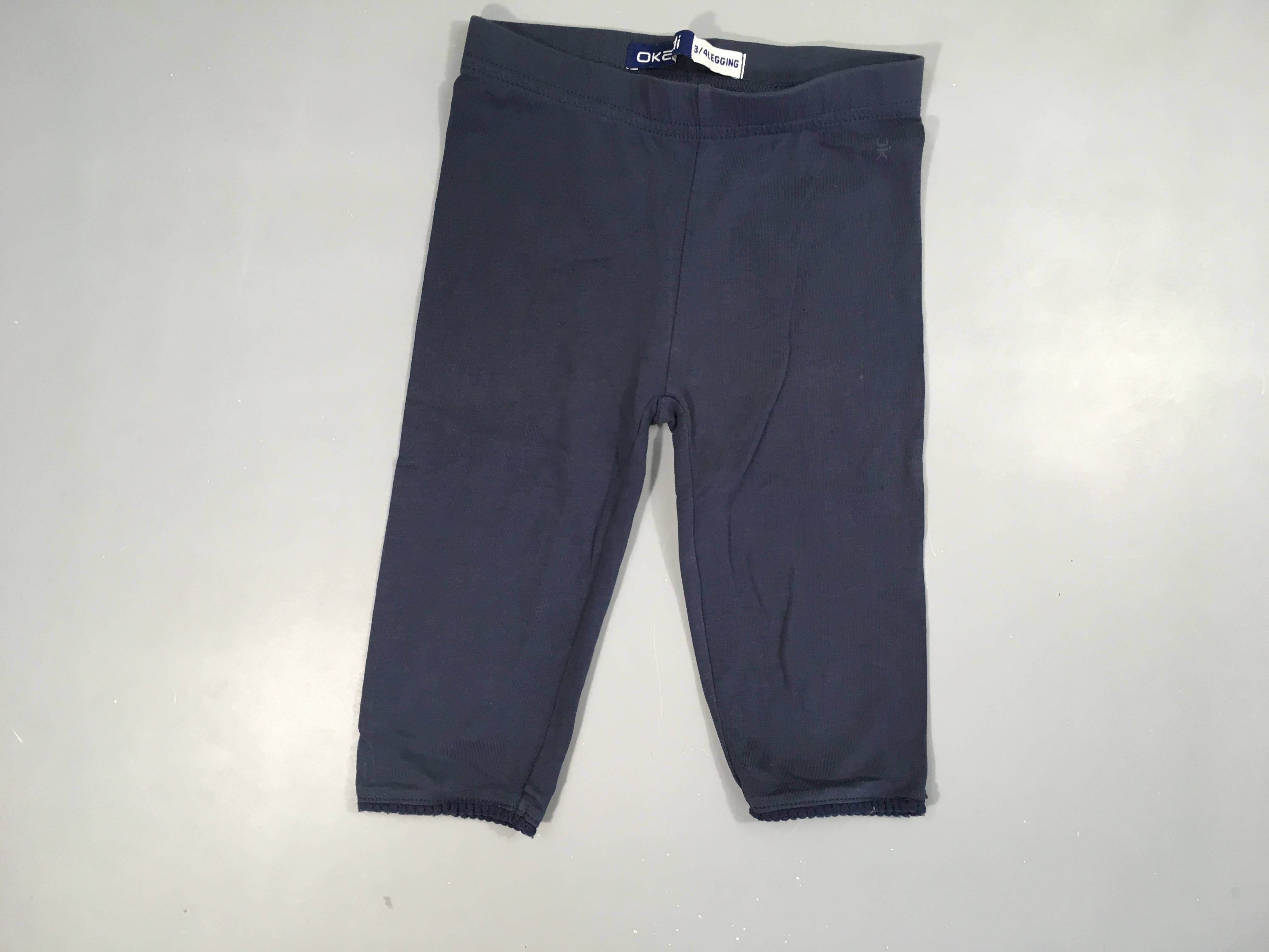 Legging 3-4 bleu foncé