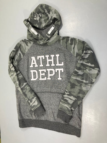 Sweat à capuche gris Athl Dept, moins cher chez Petit Kiwi