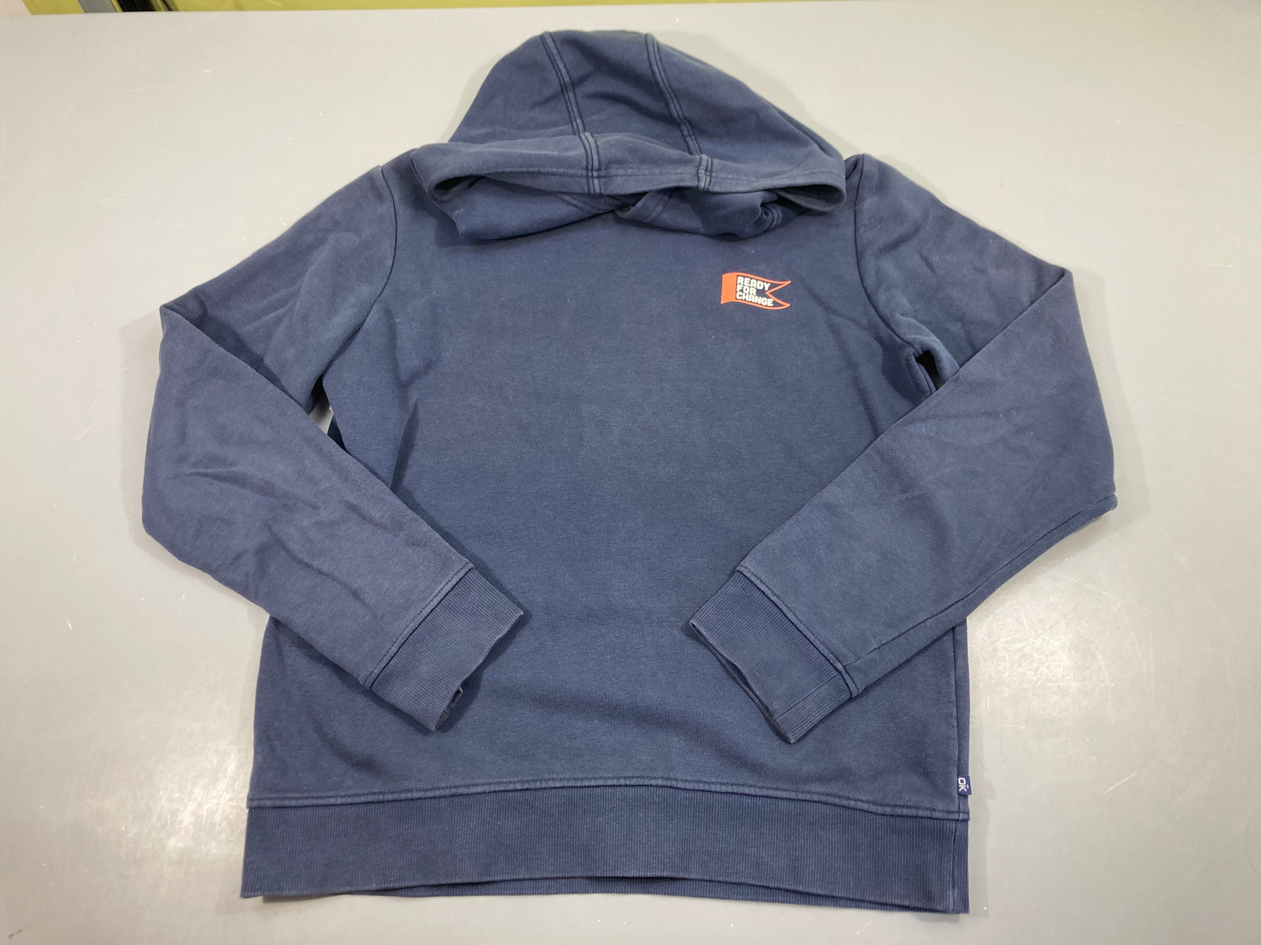 Sweat à capuche bleu foncé  Ready for change