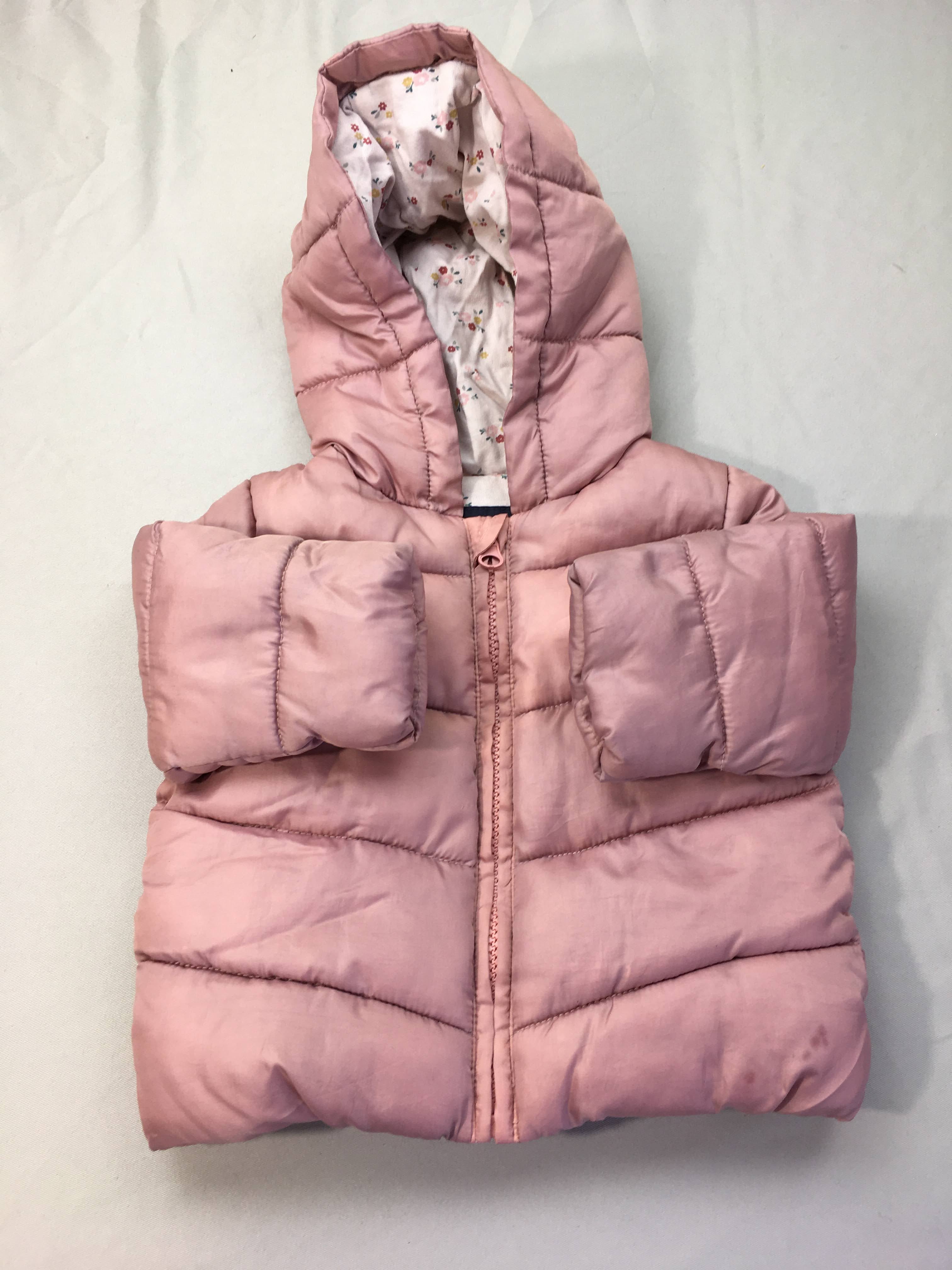 Doudoune à capuche parme