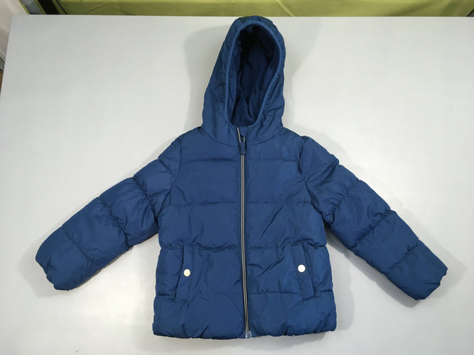 NEUF Doudoune bleu à capuche, moins cher chez Petit Kiwi