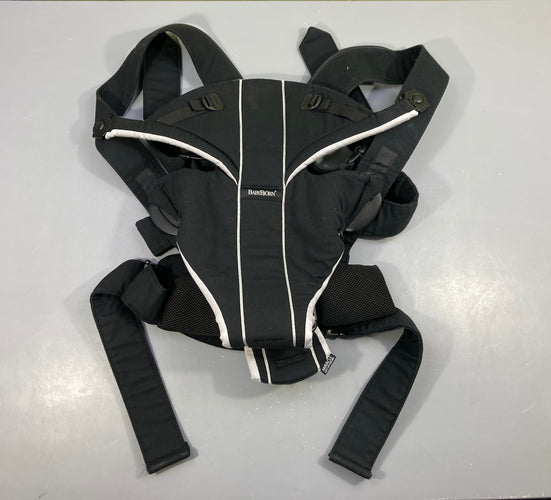 Porte-bébé ventral noir Active, état neuf, moins cher chez Petit Kiwi