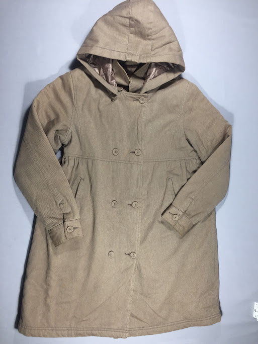 Manteau brun matelassé ca (petites taches sur un manche)