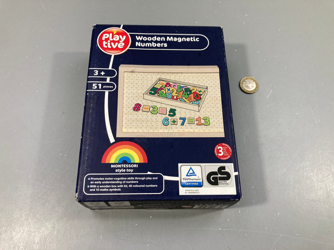 Neuf-Playtive-Nombres magnétiques en bois +3a, moins cher chez Petit Kiwi