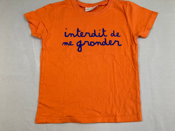 T-shirt m.c orange interdit de me gronder