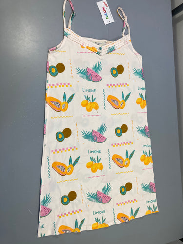 Neuf-Robe de nuit jersey écru fruits, moins cher chez Petit Kiwi