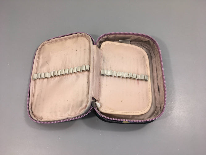Trousse bleu foncé planètes Kipling-Tachés intérieur par crayons..., moins cher chez Petit Kiwi