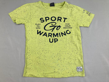 T-shirt m.c jaune tacheté sport