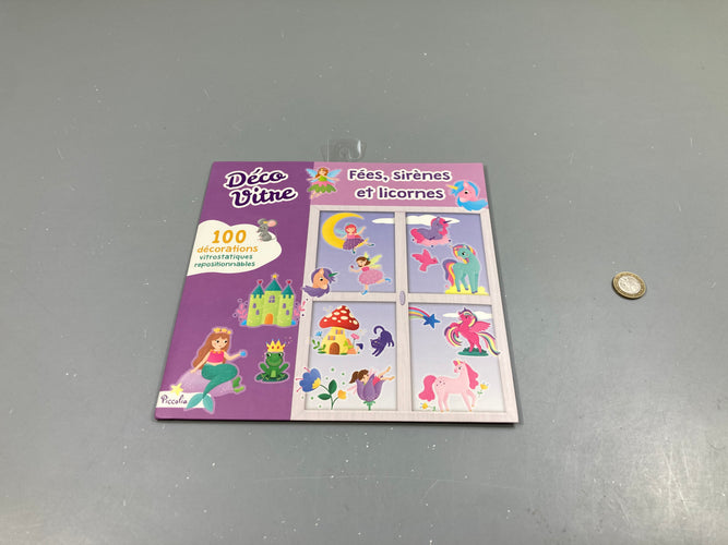 Neuf-Déco vitres-Fées, sirènes,licornes, moins cher chez Petit Kiwi
