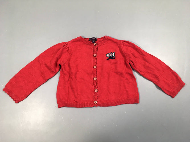 Gilet rose poisson, moins cher chez Petit Kiwi