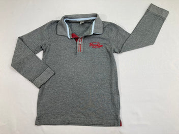 Polo m.l jersey gris chiné Brooklyn