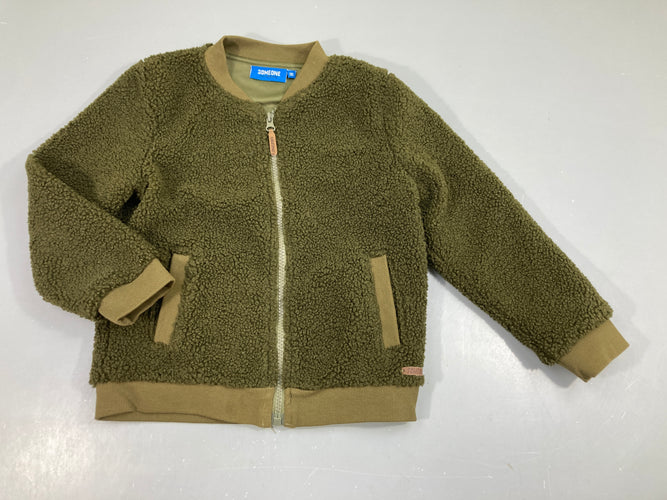 Gilet Polar teddy kaki, moins cher chez Petit Kiwi