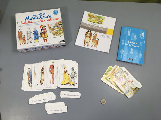 L'histoire à travers les costumes, Mon coffret Montessori, +6a - complet, moins cher chez Petit Kiwi