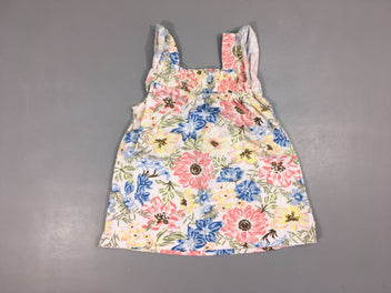 Top blanc fleurs s.mocks
