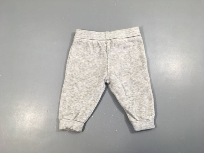 Pantalon velours gris chiné, moins cher chez Petit Kiwi