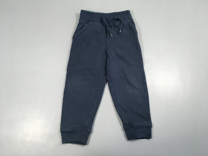Pantalon molleton bleu marine, moins cher chez Petit Kiwi