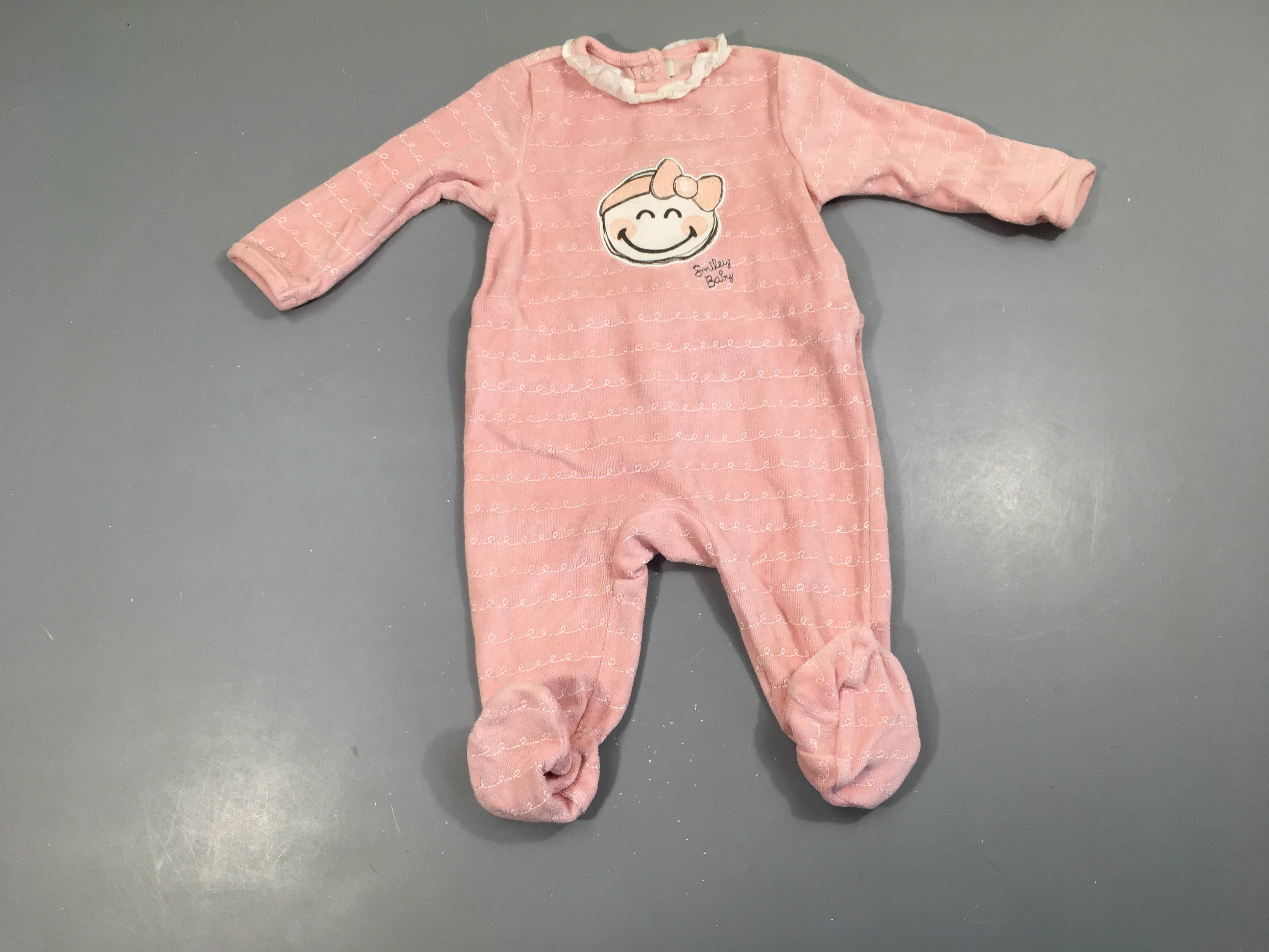 Pyjama velours rose s.miley col